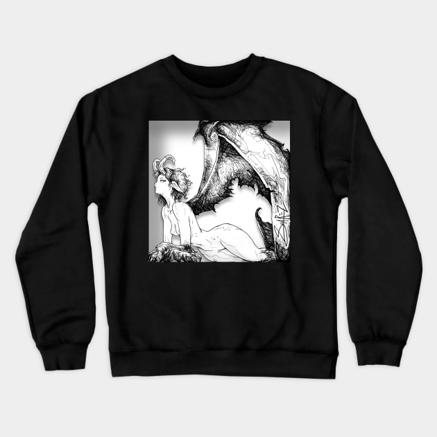 Harpy / Shadow Box Crewneck Sweatshirt by SuarezArt